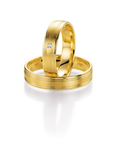Ruesch Eheringe Gelbgold mit Brillant 66/10150-045 &...