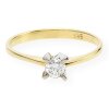 JuwelmaLux Ring 585/000 (14 Karat) Gold mit Brillant JL30-07-0473