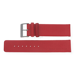 Rolf Cremer Uhrenband LB010 Rot, Leder, Titan, 22 mm