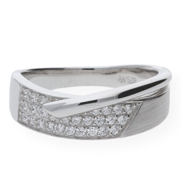 JuwelmaLux Ring in Silber 925/000 mit synthetischer Zirkonia JL20-07-0084