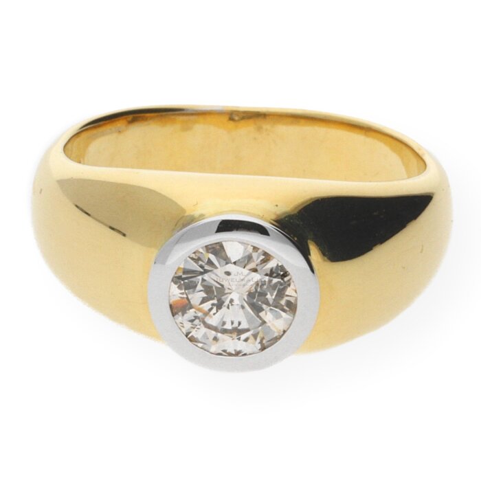 Juwelmalux Ring 750/000 (18 Karat) Gold mit Brillant JL13-07-0053