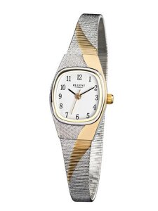 Regent Damen Armbanduhr F-625 Edelstahl Bicolor