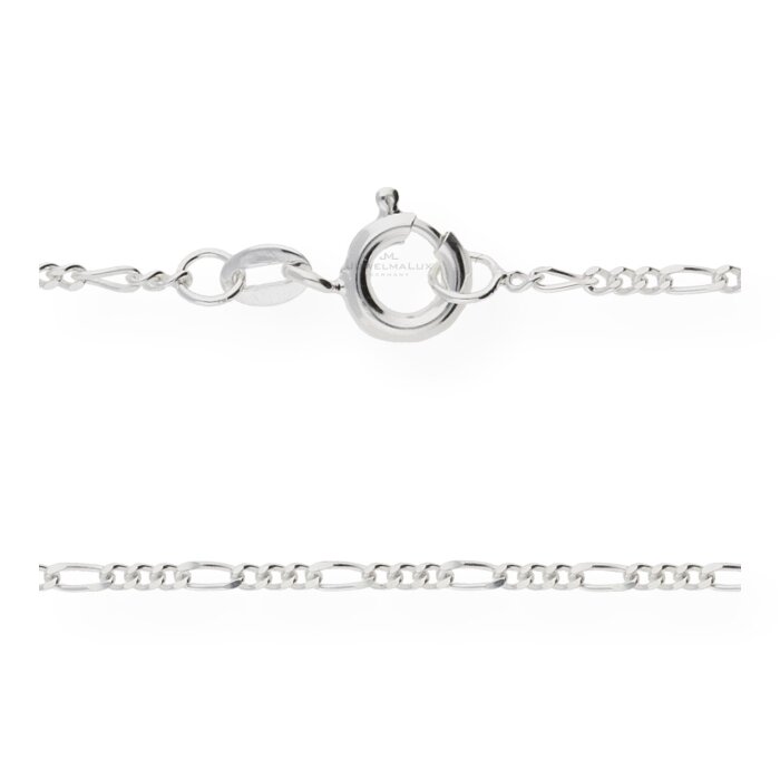 JuwelmaLux Halskette 925/000 Sterling Silber Figaro JL18-05-0085