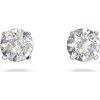 Swarovski Ohrstecker 5408436 Attract Round, weiss, rhodiniert