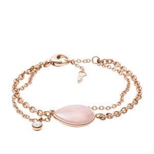 Fossil Damen Armband JF02839791 Edelstahl roségold...