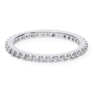 JuwelmaLux Ring in 925er Sterling Silber rhodiniert mit synthetischen Zirkonia JL16-07-0147