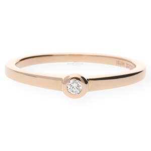 Verlobungsring Rotgold 585 Brillant JL26-07-0010 JuwelmaLux