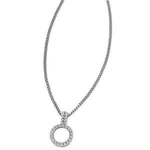 Halskette mit Anhänger in Silber 925 mit Zirkonia...