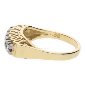 Ring Gold 585 Brillanten Second Hand 201801-R25 getragen
