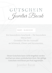 Geschenkgutschein im Wert von 30 - 500 EUR...