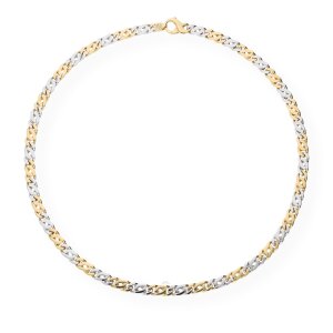 JuwelmaLux Halskette 585/000 (14 Karat) Gold- und...