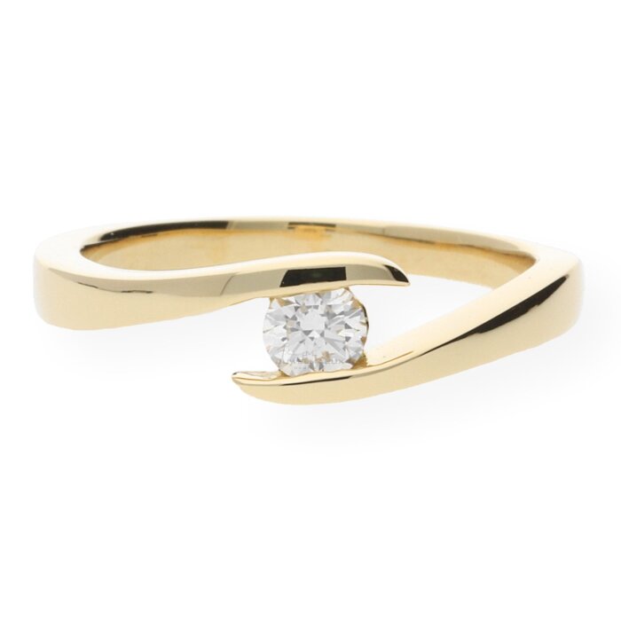 JuwelmaLux Ring 750/000 (18 Karat) Gold mit Brillant JL10-07-0090