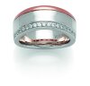 VIVENTY Damen Ring 925/000 Sterling Silber teils roségold plattiert mit Zirkonia 770261