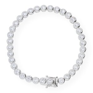 JuwelmaLux Armband Silber 920/000 mit synthetischer Zirkonia JL10-03-0569