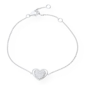 JuwelmaLux Armband mit Herz Silber 925/000 JL10-03-0281