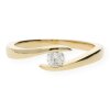 JuwelmaLux Ring Gelbgold 750er 18 Karat mit Brillant 0,20 ct. JL10-07-0098