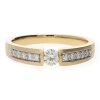 JuwelmaLux Ring Gelbgold 585er 14 Karat mit Brillant 0,34 ct. JL10-07-0132