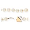 JuwelmaLux Perlenkette 585/000 (14 Karat) JL30-05-0085 Akoya-Zuchtperlen mit Brillanten