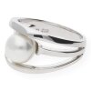 JuwelmaLux Ring Silber 925/000 mit Perlenimitat JL10-07-0446