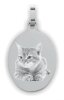 Bild Anhänger Silber Oval (für Kette mit Bild) Fotogravur FGA4_S