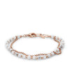 Fossil Damen Armband JA6774791 Multi Beads Edelstahl roségold plattiert