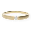 JuwelmaLux Ring Gelbgold 750er 18 Karat mit Brillant 0,06 ct. JL10-07-0100