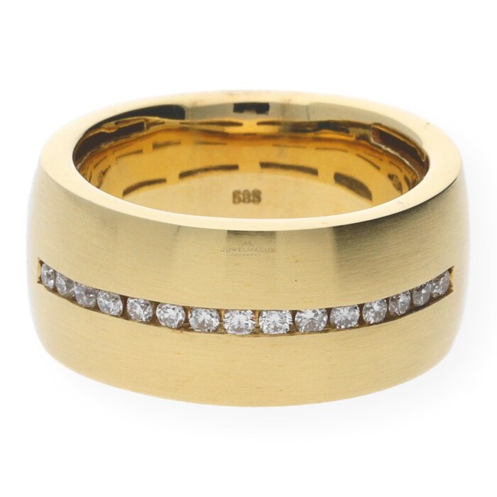 Juwelmalux Ring JL13-07-0051 in 585er Gold 14 Karat mit Brillanten