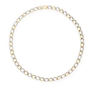 JuwelmaLux Halskette 585/000 (14 Karat) Gold- und Weißgold Handarbeit JL15-05-0057