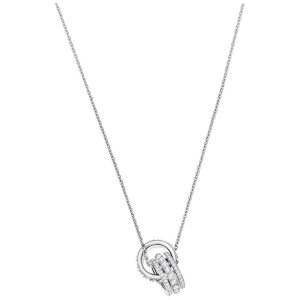 Swarovski Halskette 5409696 Further, weiss, rhodiniert