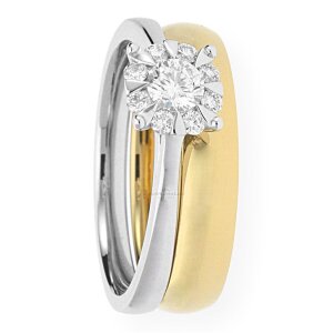 Juwelmalux Verlobungsring in 585er Weißgold 14 Karat mit einem Brillanten JL12-07-0023