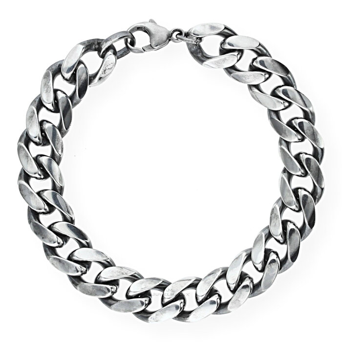 JuwelmaLux Armband massiv Silber 925/000 geschwärzt JL30-03-0530