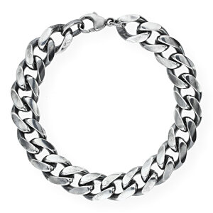 JuwelmaLux Armband massiv Silber 925/000 geschwärzt...