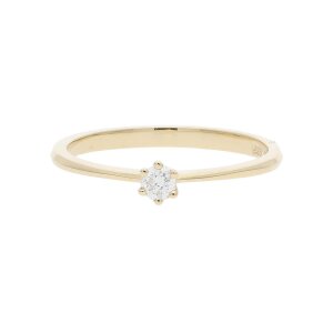 JuwelmaLux Verlobungs Ring 585 Gold mit Brillant 0,10...