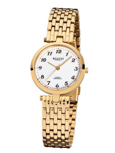 Regent Damen armbanduhr 7993.45.99 F-905 Edelstahl gold...