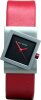 Rolf Cremer Uhr Turn 491818 Lederband, Titan, rot, schwarz