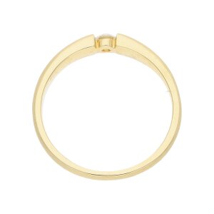 JuwelmaLux Ring Gelbgold 750er 18 Karat mit Brillant 0,10 ct. JL10-07-0091