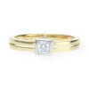 JuwelmaLux Ring 375er 9 Karat Gold und Weißgold mit synthetischen Zirkonia JL12-07-0055