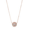 Fossil Damen Halskette JF01740791 Pearl Disk Station roségold plattiert