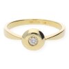 JuwelmaLux Ring Gelbgold 585er 14 Karat mit Brillant 0,10 ct. JL30-07-0010