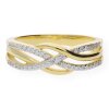 JuwelmaLux Ring Silber 925/000 vergoldet mit Zirkonia JL10-07-0261