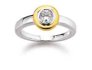 VIVENTY Damen Ring 925/000 Sterling Silber teils...