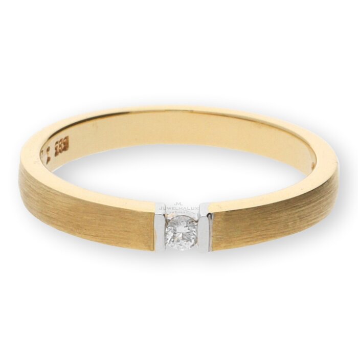 JuwelmaLux Ring 585/000 14 Karat Gold mit Brillant JL10-07-0410