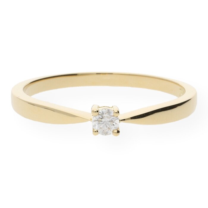 JuwelmaLux Ring 750/000 (18 Karat) Gold mit Brillant JL10-07-0095