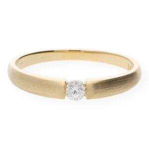 JuwelmaLux Ring 585/000 (14 Karat) Gold mit Brillant JL10-07-0126