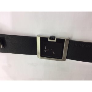 Rolf Cremer Uhr U 496102 Lederband, Edelstahl, schwarz, grau