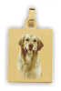 Bild Anhänger Gold Rechteck (für Kette mit Bild) Fotogravur FGA3_G