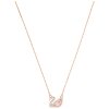 Swarovski Halskette 5469989 Dazzling Swan mehrfarbig, rosé Vergoldung