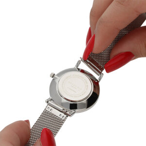 Rosefield Uhrband Edelstahl MRS - S120 mit integriertem...