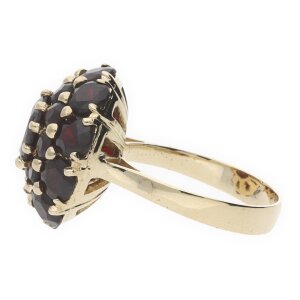 Damenring 333 Gold Granat Second Hand 201801-R17 getragen