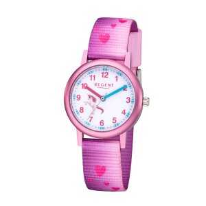 Regent Kinder Armbanduhr F1207 Einhorn rosa